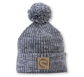 Premium Pom Beanie - Heather Grey