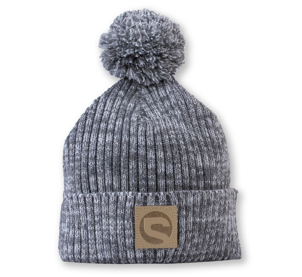 Premium Pom Beanie - Heather Grey
