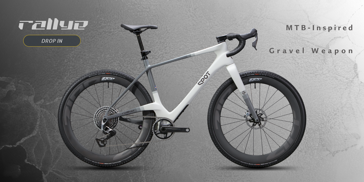 Spot Rallye gravel bike in grey