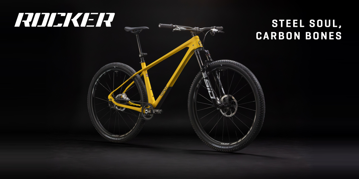 Spot Rocker Carbon Gen 3 in Aspen Glow. Steel soul, carbon bones.