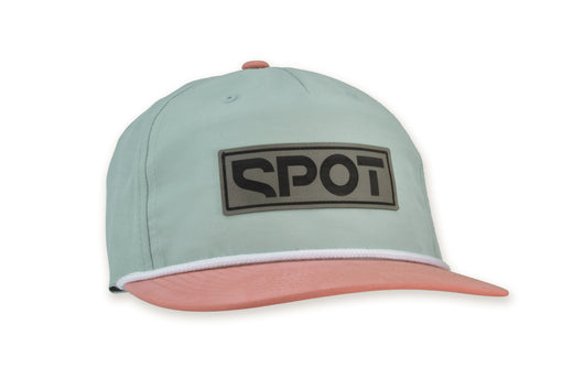 Spot Rope Hat Seafoam/Salmon